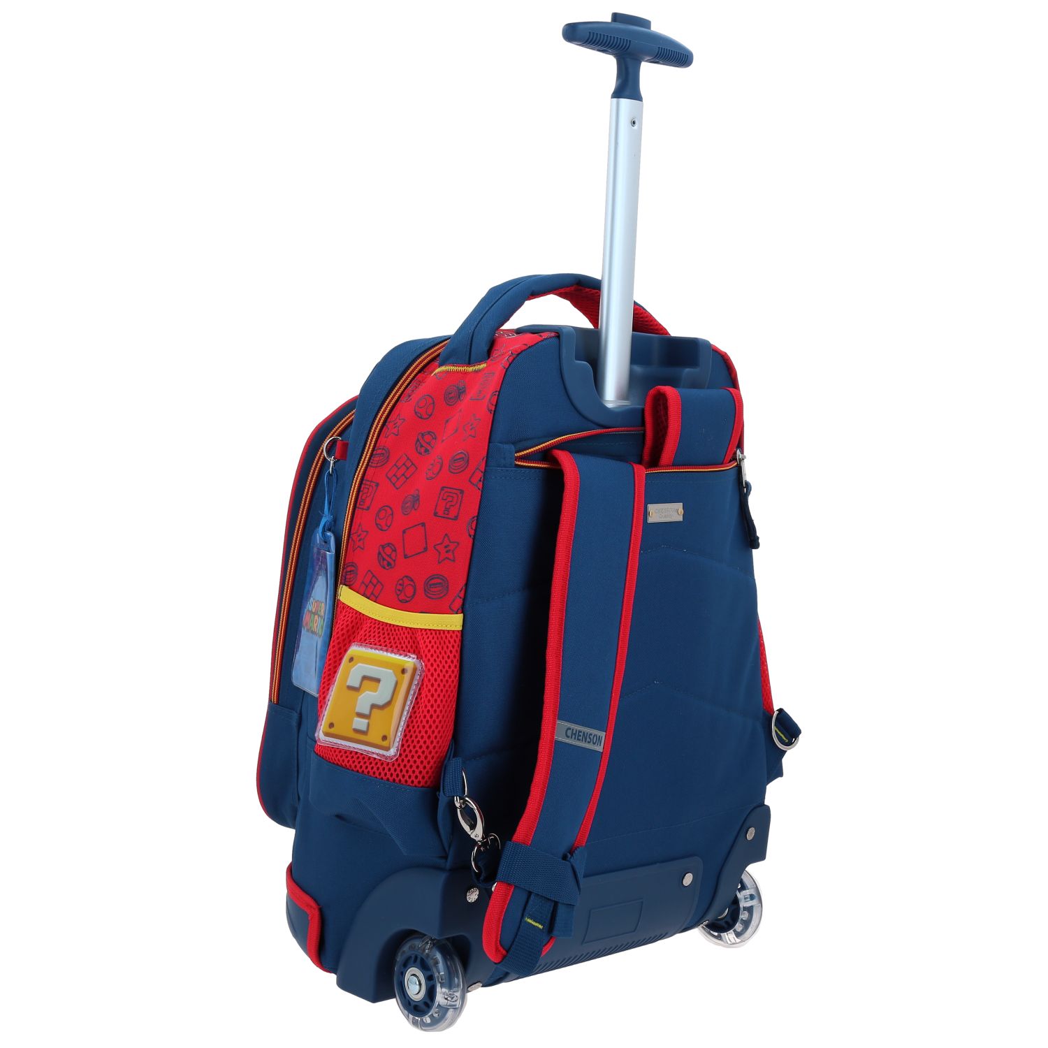 Foto 7 pulgar | Mochila Grande Con Ruedas Y Luces Led Chenson Mario Bros Yoshi Mb70378-9 Gronshi