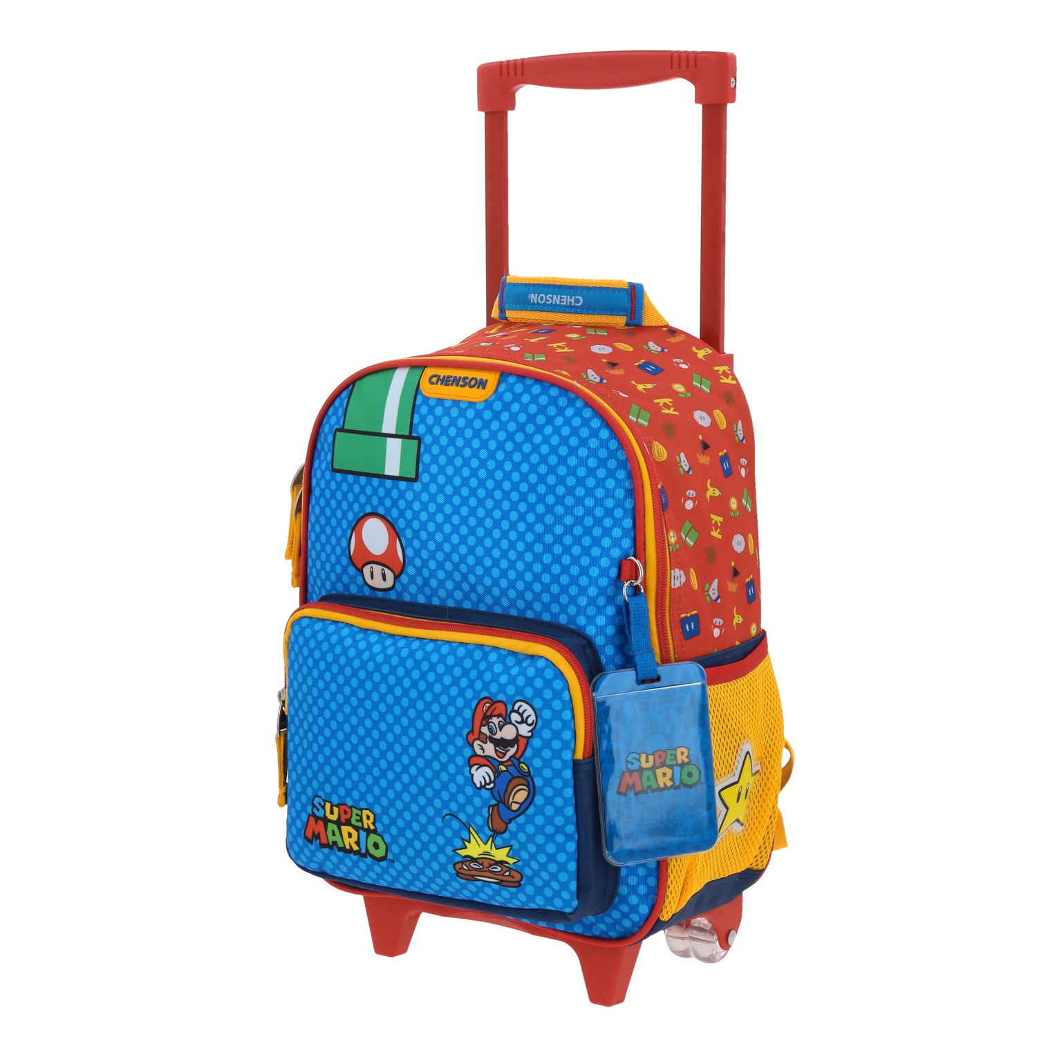 Foto 3 pulgar | Mochila Chica Kinder Con Ruedas Chenson Mario Bros Onder Mb70512-9