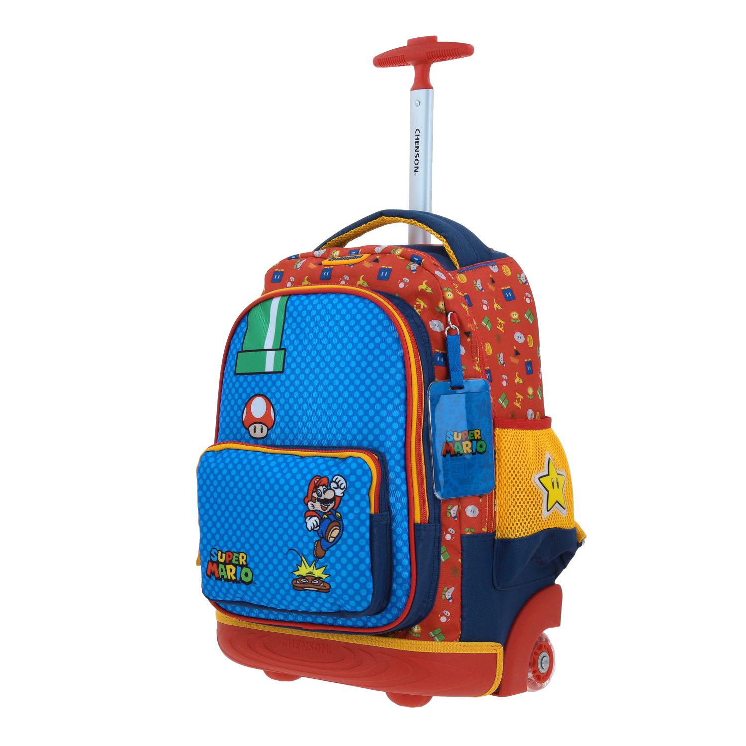 Foto 3 pulgar | Mochila Grande Con Ruedas Y Luces Led Chenson Mario Bros Onder Mb70511-9