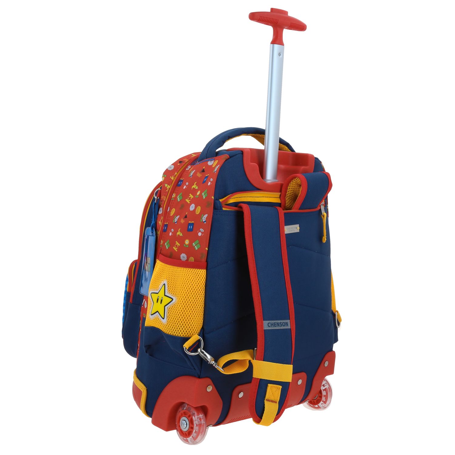 Foto 4 pulgar | Mochila Grande Con Ruedas Y Luces Led Chenson Mario Bros Onder Mb70511-9