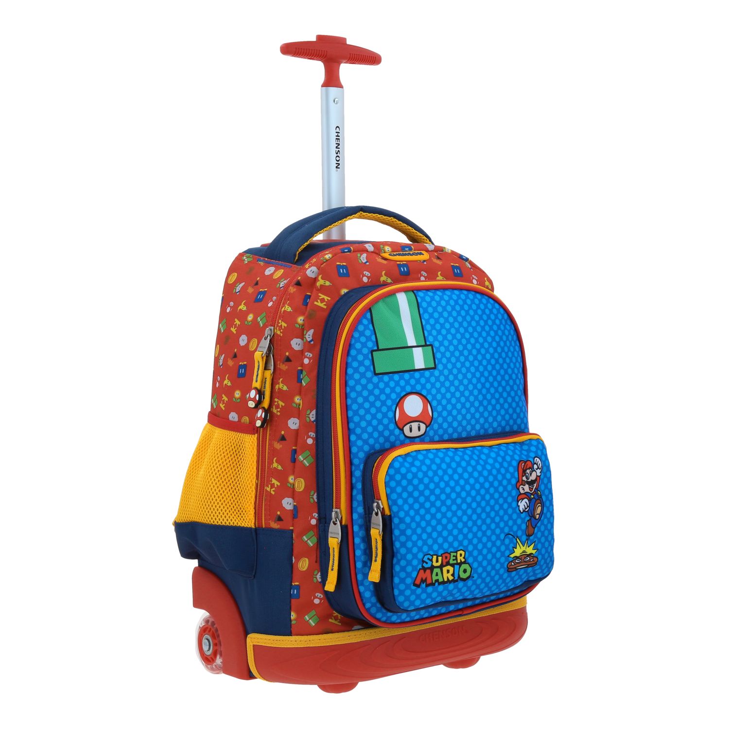 Foto 7 pulgar | Mochila Grande Con Ruedas Y Luces Led Chenson Mario Bros Onder Mb70511-9