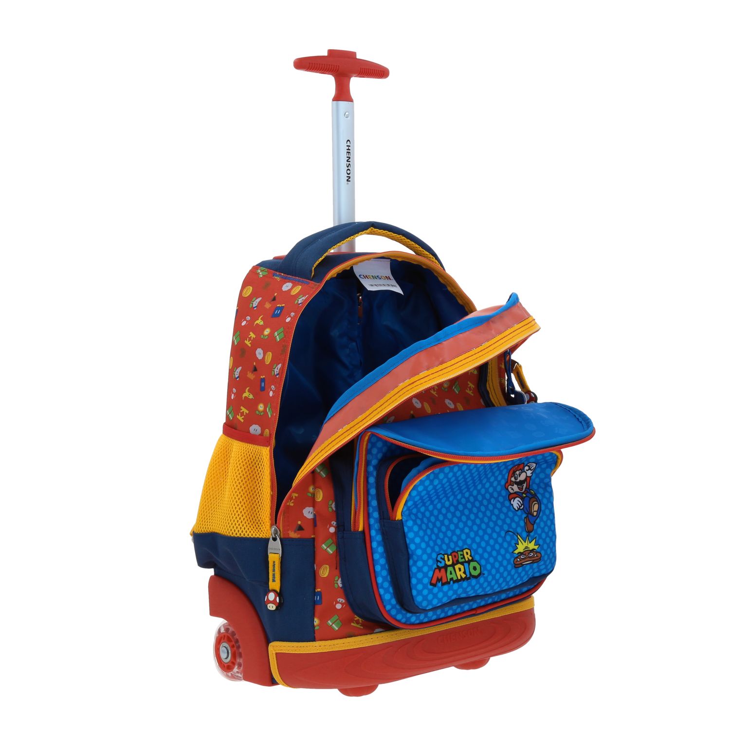 Foto 8 pulgar | Mochila Grande Con Ruedas Y Luces Led Chenson Mario Bros Onder Mb70511-9