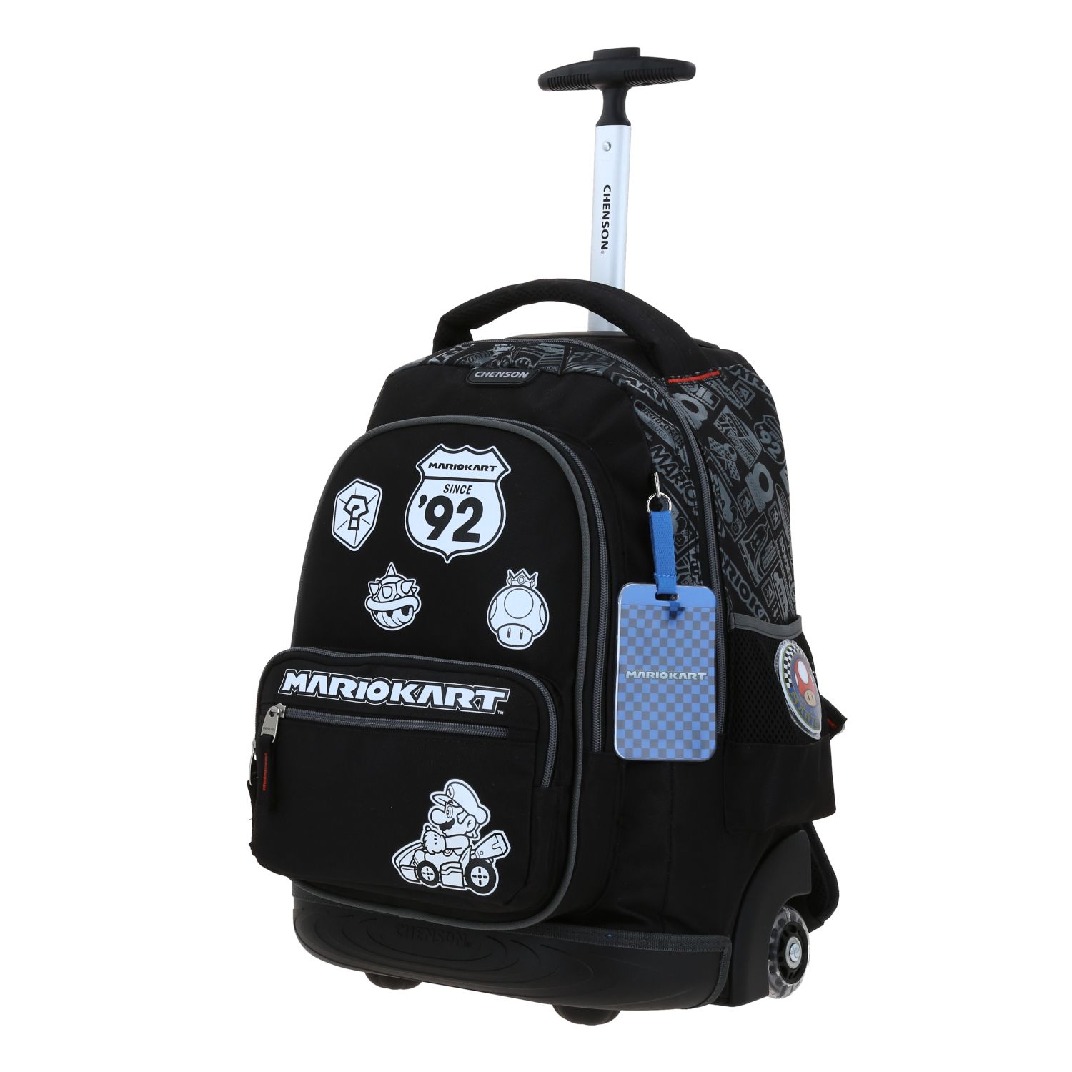 Foto 3 pulgar | Mochila Grande Con Ruedas Y Luces Led Chenson Mario Bros Mb70574-3 Racer