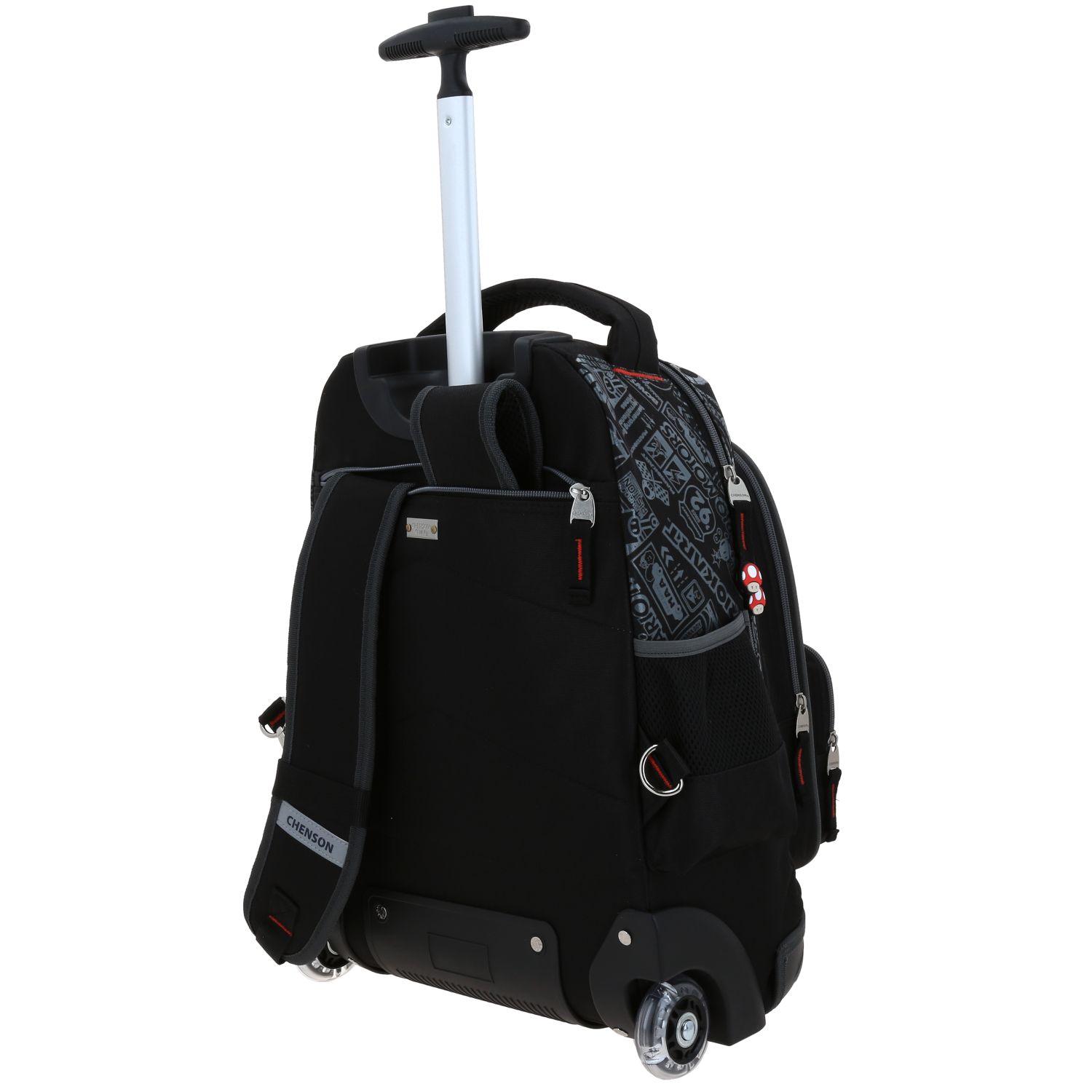 Foto 6 pulgar | Mochila Grande Con Ruedas Y Luces Led Chenson Mario Bros Mb70574-3 Racer