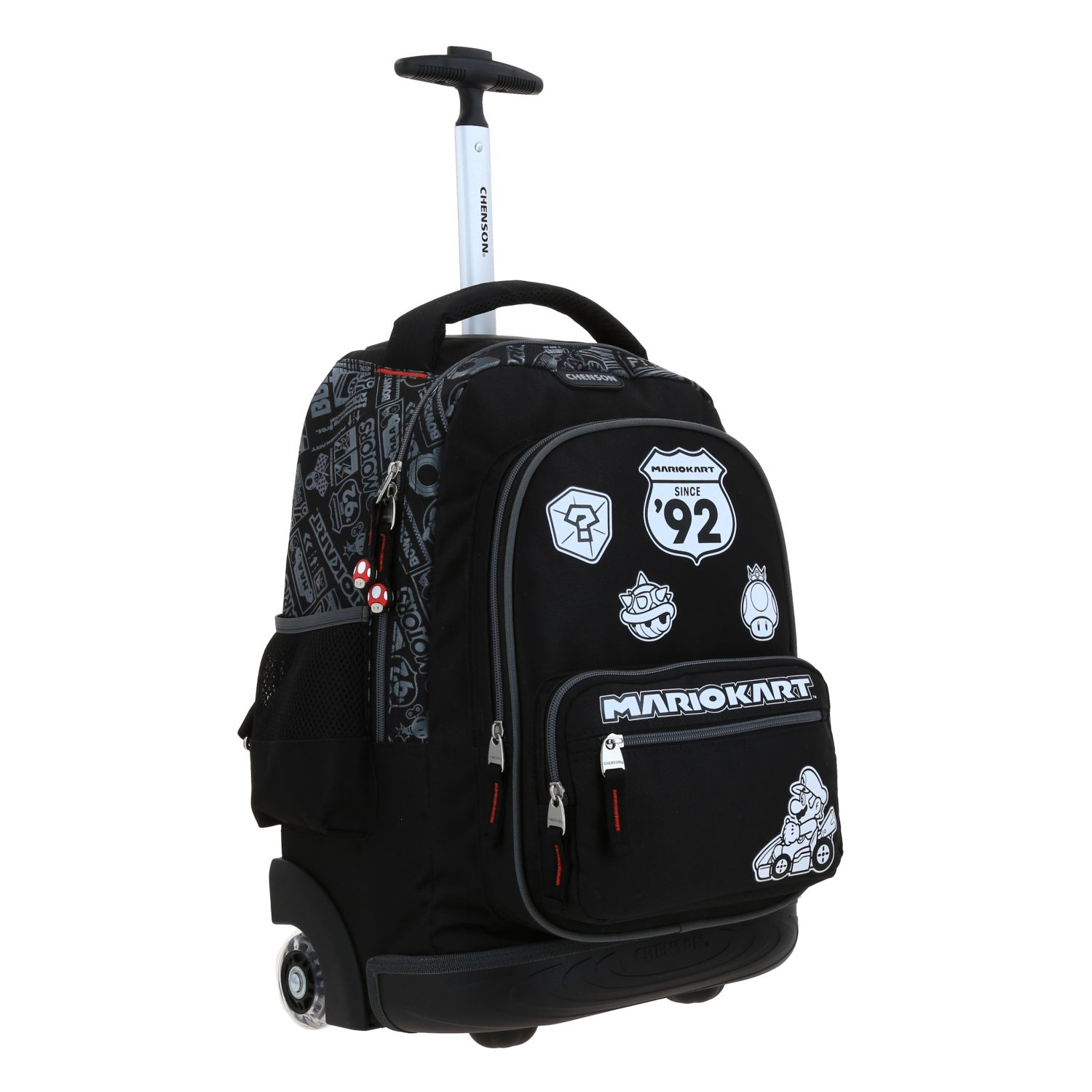 Foto 7 pulgar | Mochila Grande Con Ruedas Y Luces Led Chenson Mario Bros Mb70574-3 Racer