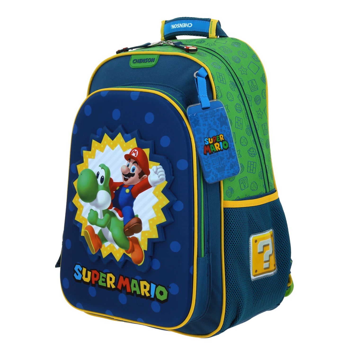 Foto 3 pulgar | Mochila Grande Primaria Chenson Mario Bros Yoshi Mb70626-9 Sploshi