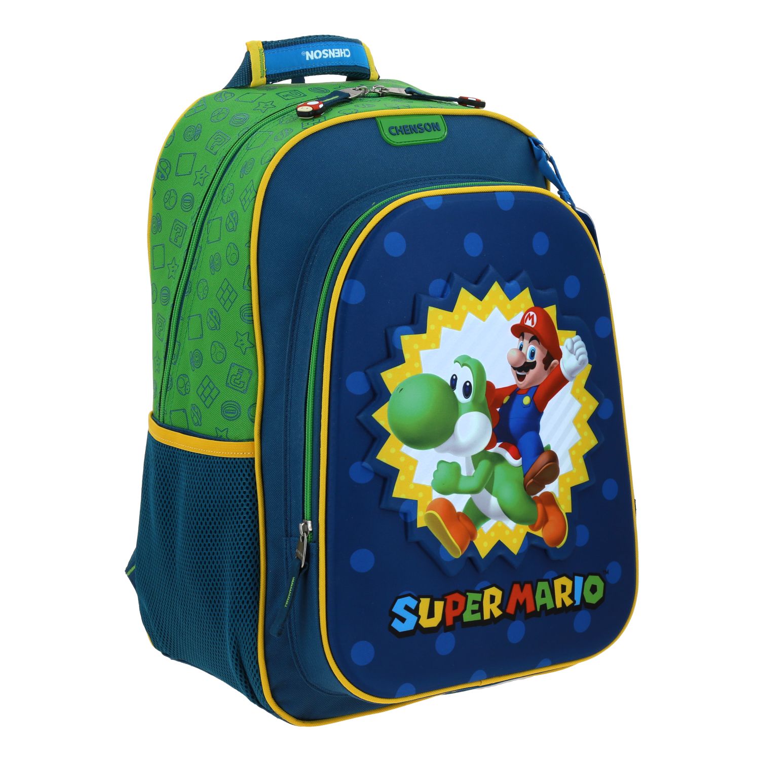 Foto 7 pulgar | Mochila Grande Primaria Chenson Mario Bros Yoshi Mb70626-9 Sploshi