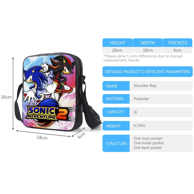 Foto 6 pulgar | Mochila Escolar con Lonchera y Lapicera de Sonic-Venta Internacional