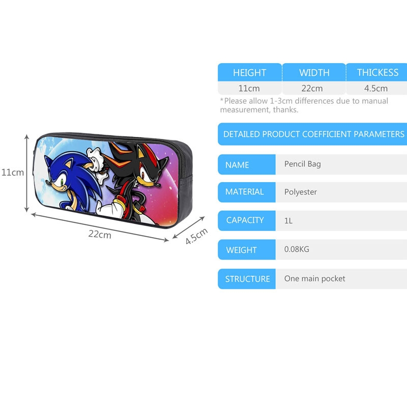Foto 7 | Mochila Escolar con Lonchera y Lapicera de Sonic-Venta Internacional
