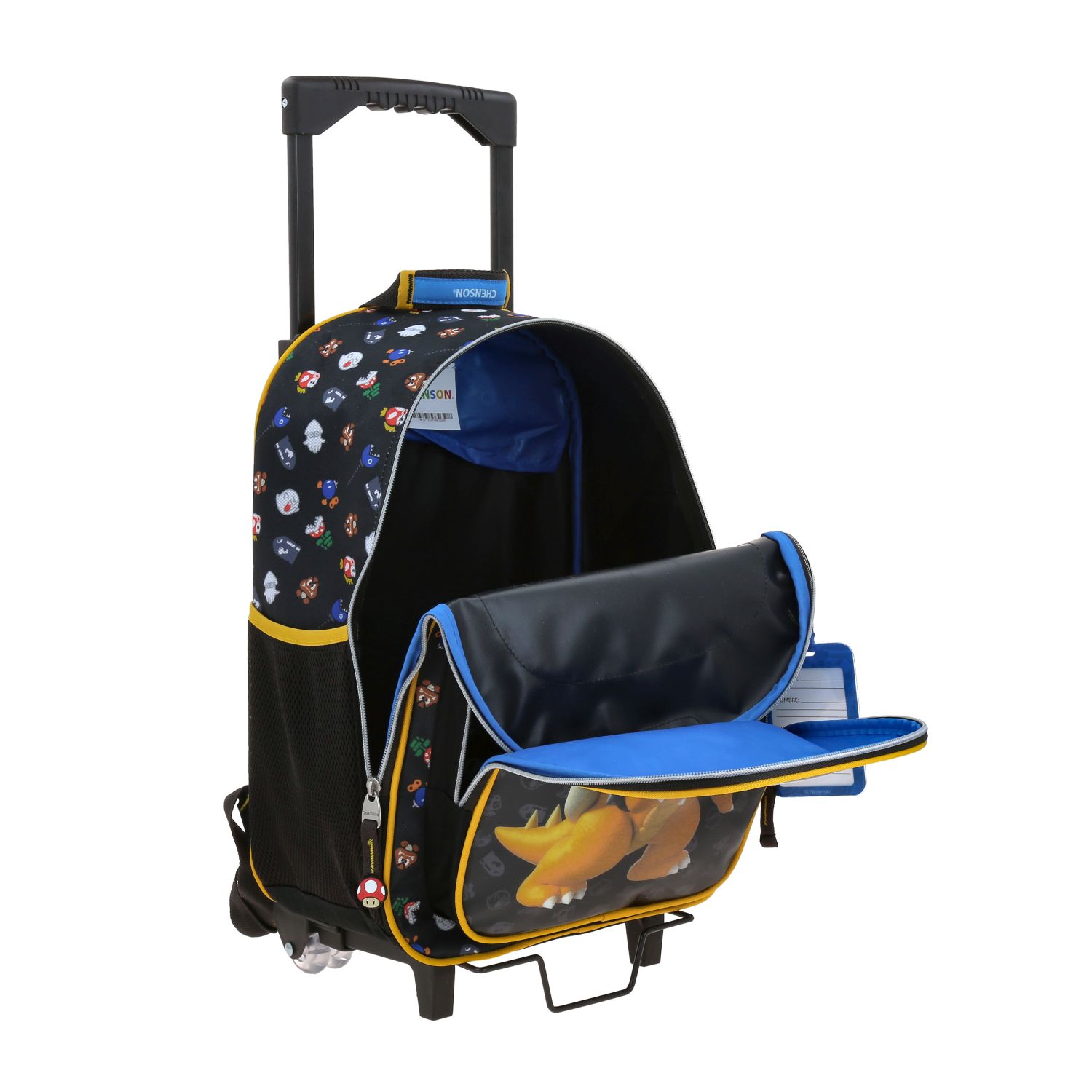 Foto 8 pulgar | Mochila Grande Con Ruedas Chenson Mario Bros Bowser Mb70715-3 Woat