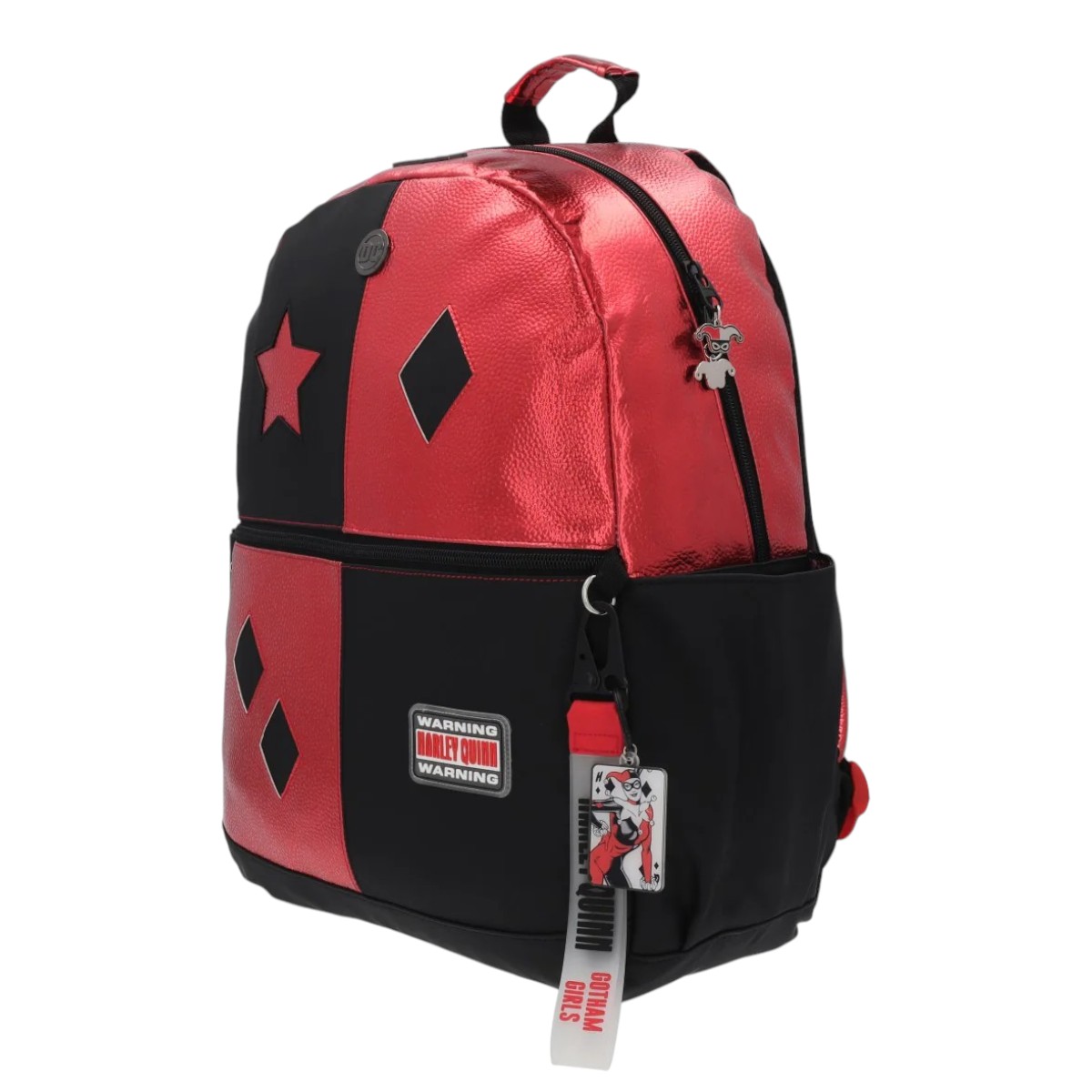 Foto 3 pulgar | Mochila Grande Harley Quinn Rojo Y Negro Yadatex Porta Laptop Bat007-bp233a