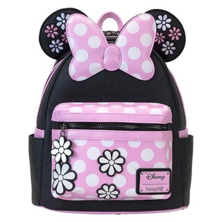 Foto 1 | Mochila Loungefly Disney Minnie Floral Rock The Dots - Venta Internacional.