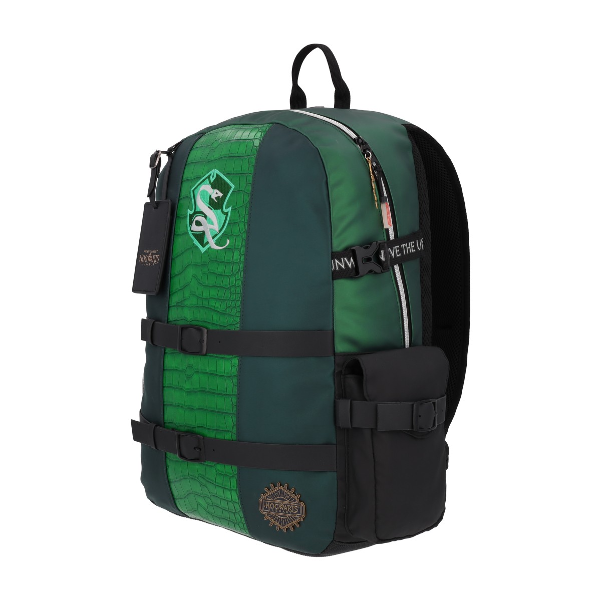 Foto 9 pulgar | Mochila Grande Hogwarts Legacy Slytherin Hlg008-bp335a