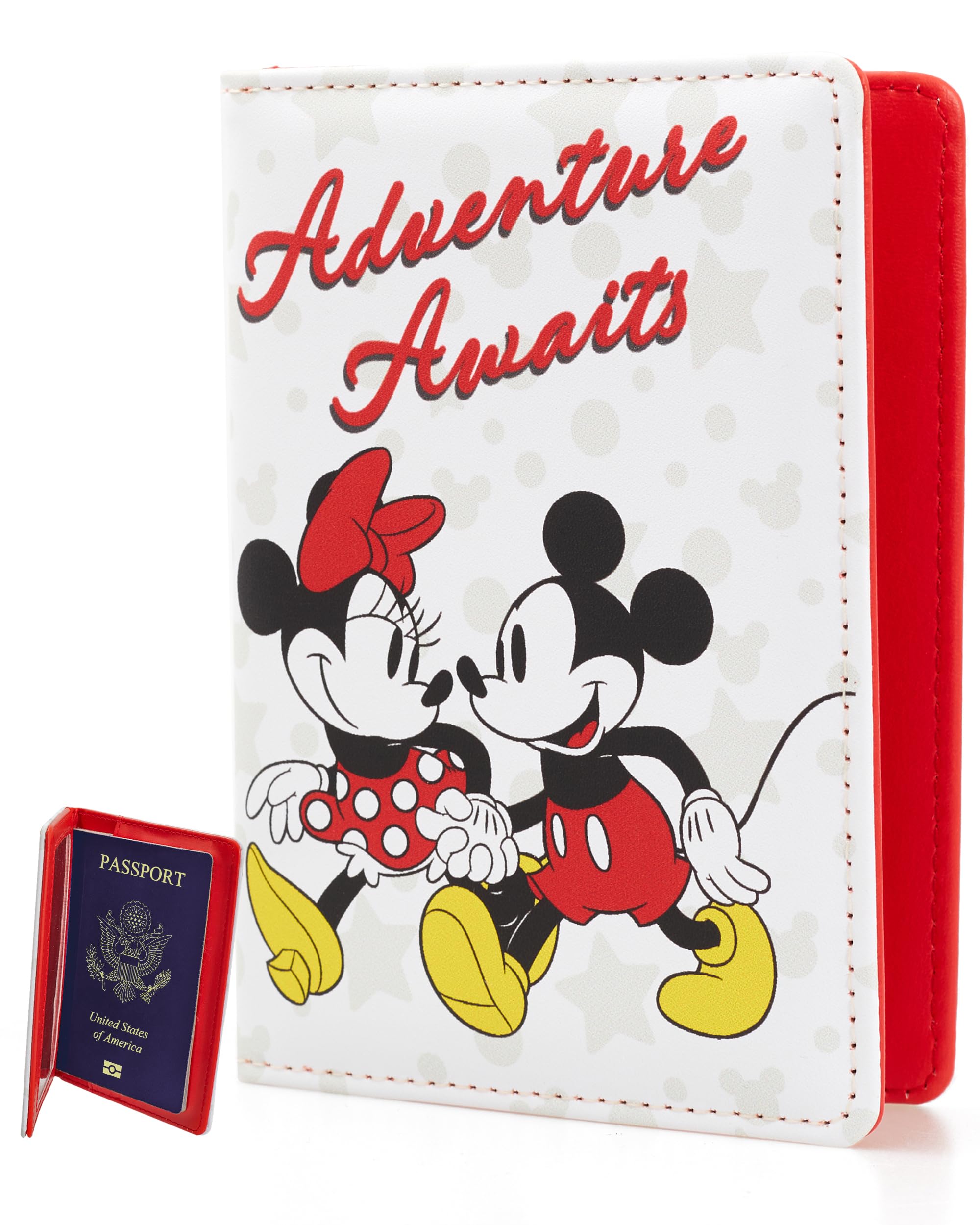 Funda Para Pasaportes Disney Mickey & Minnie Mouse Para Mujer - Venta Internacional.