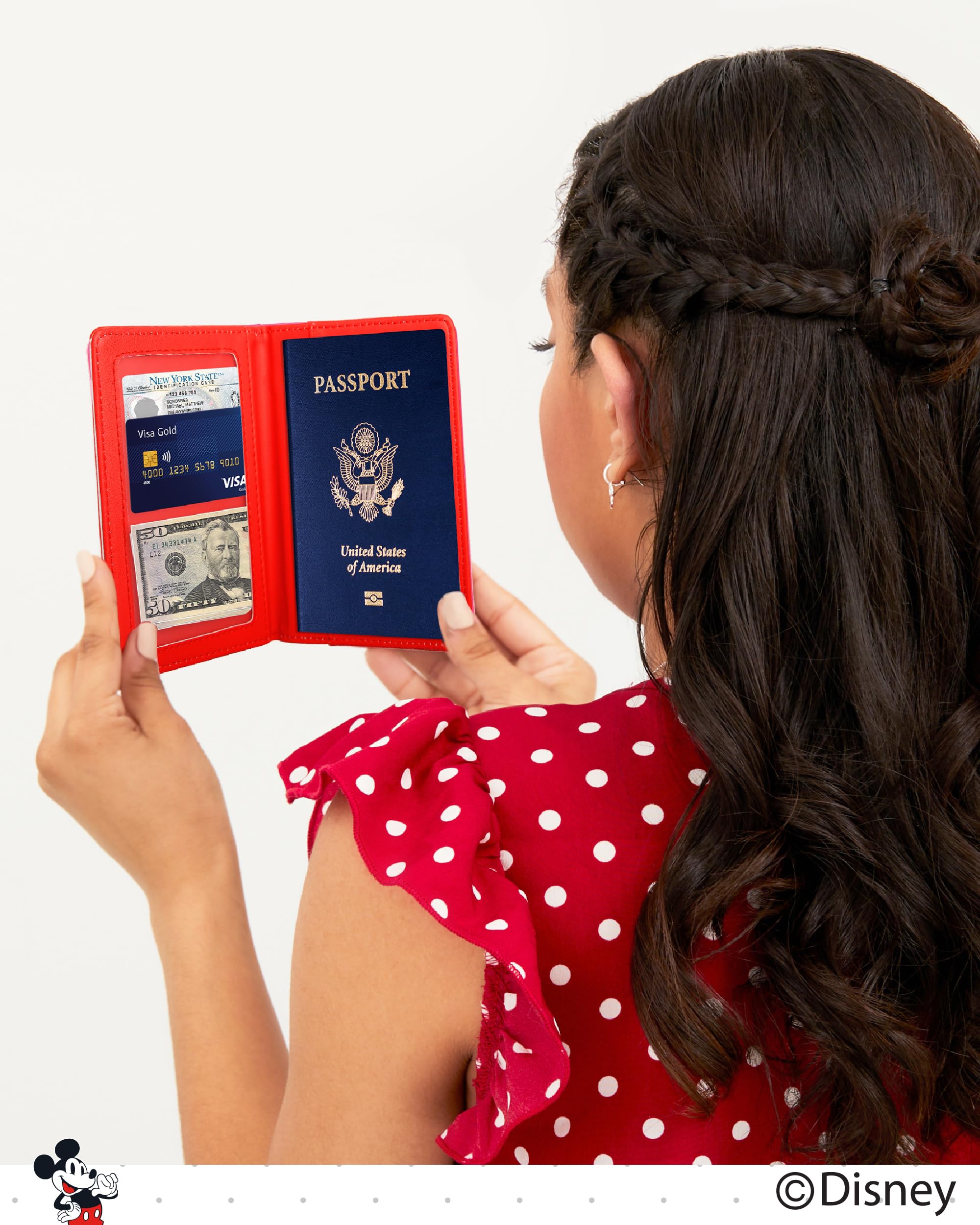 Foto 5 pulgar | Funda Para Pasaportes Disney Mickey & Minnie Mouse Para Mujer - Venta Internacional.