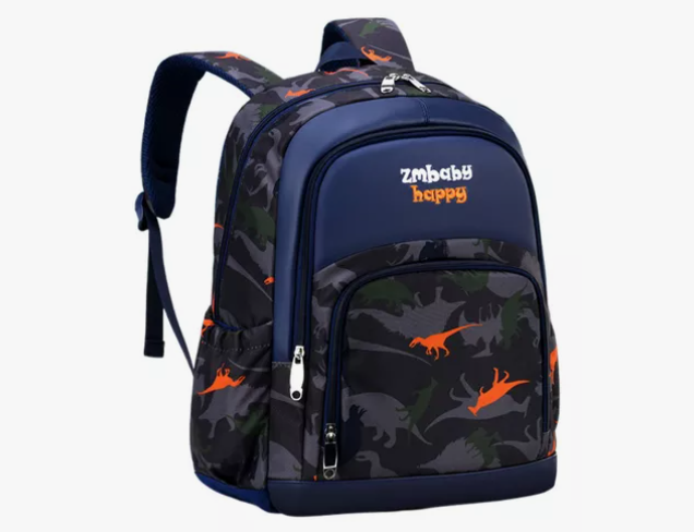 Foto 1 | Mochila Escolar Xtellar Impermeable De Dinosaurio Color Azul