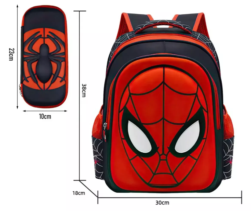 Foto 3 pulgar | Mochila Preescolar Xtellar Rojo Spider Niños