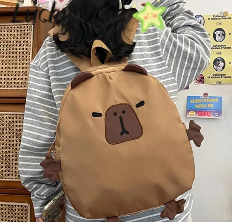 Foto 4 pulgar | Mochila Capibara Xtellar Para Niños Marrón