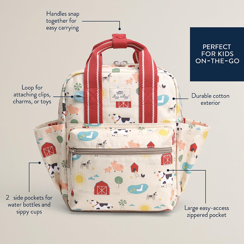 Foto 3 | Mochila Para Niños Pequeños Itzy Ritzy, Bolsa De Guardería Con Correas Ajustables - Venta Internacional.