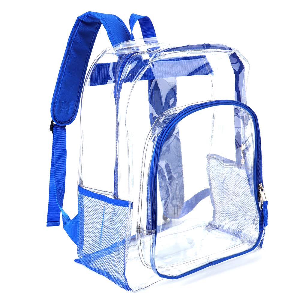Foto 2 pulgar | Mochila Transparente Jomparo Azul Heavy Duty Para Escuela Unisex - Venta Internacional.
