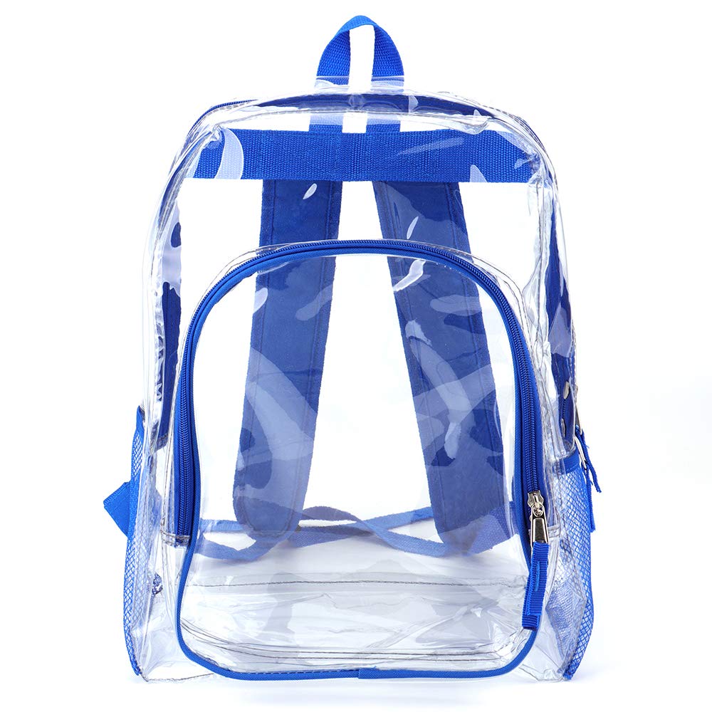 Foto 3 pulgar | Mochila Transparente Jomparo Azul Heavy Duty Para Escuela Unisex - Venta Internacional.