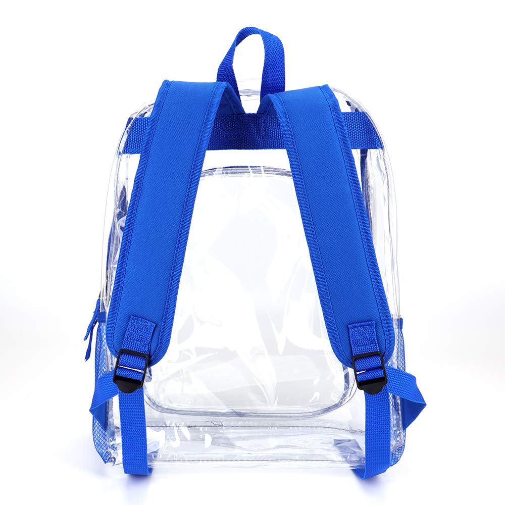 Foto 5 pulgar | Mochila Transparente Jomparo Azul Heavy Duty Para Escuela Unisex - Venta Internacional.