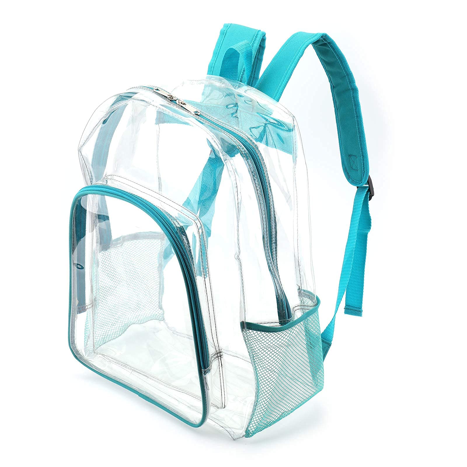 Foto 8 pulgar | Mochila Jomparo Heavy Duty, Transparente, Para Escuela, Color Turquesa - Venta Internacional.