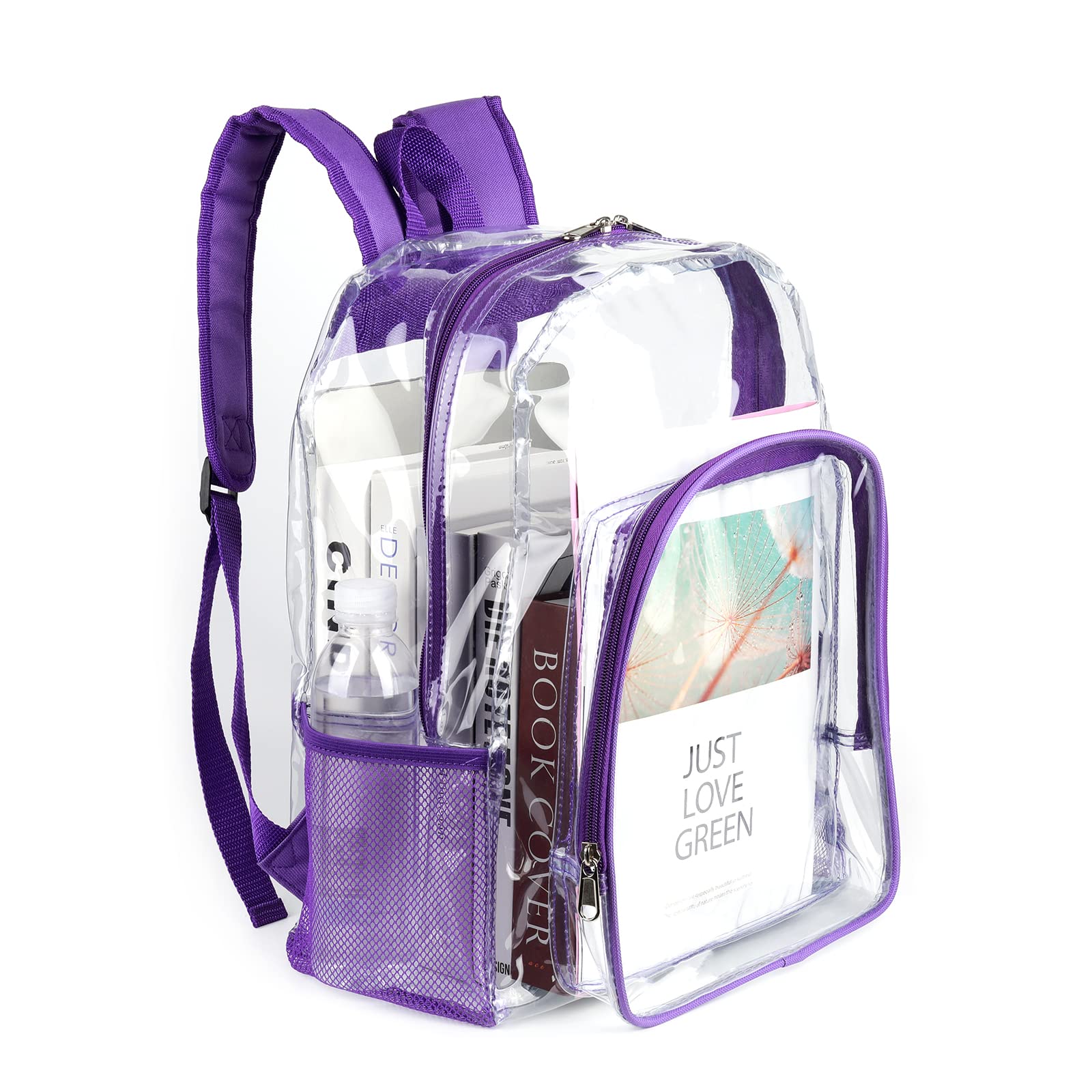 Mochila Transparente Jomparo Púrpura De Pvc Transparente Para La Escuela - Venta Internacional.