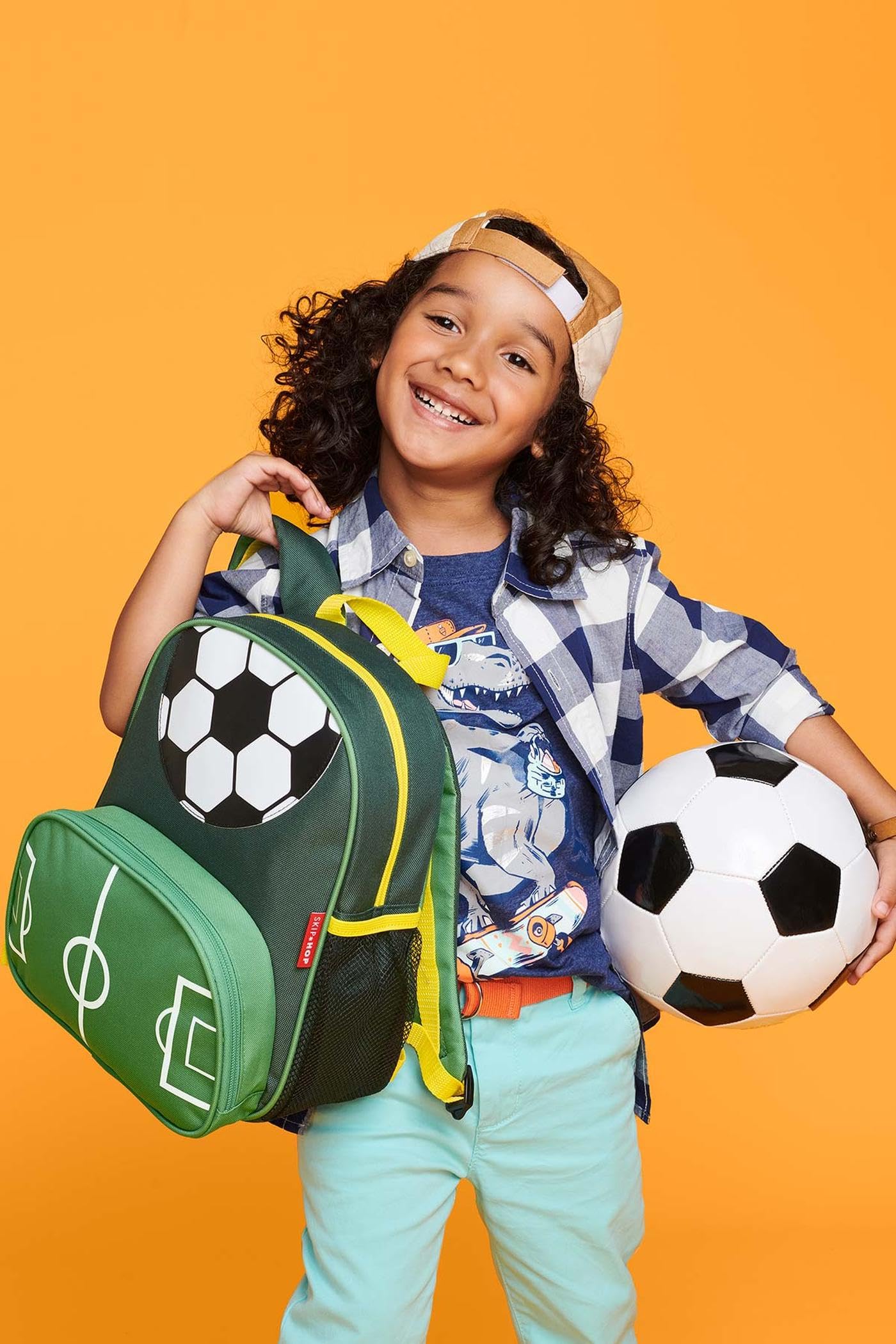 Foto 4 pulgar | Mochila Skip Hop Sparks Para Niños Pequeños De Fútbol Preescolar De 3 A 4 Años - Venta Internacional.