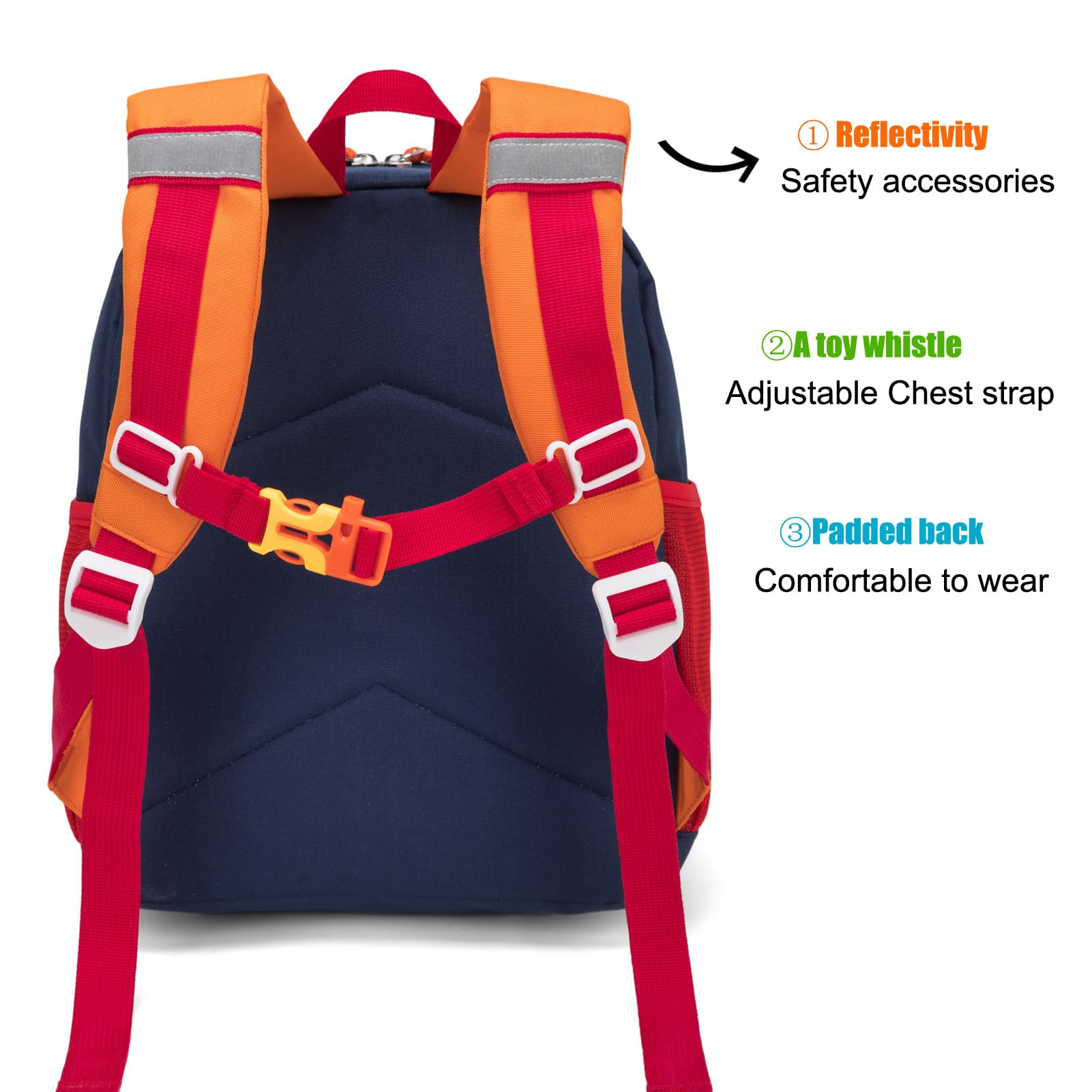 Foto 4 pulgar | Mochila Hawlander Preschool Kids De 30 Cm, Color Rojo Marino, Para Niños De 3 A 6 Años - Venta Internacional.
