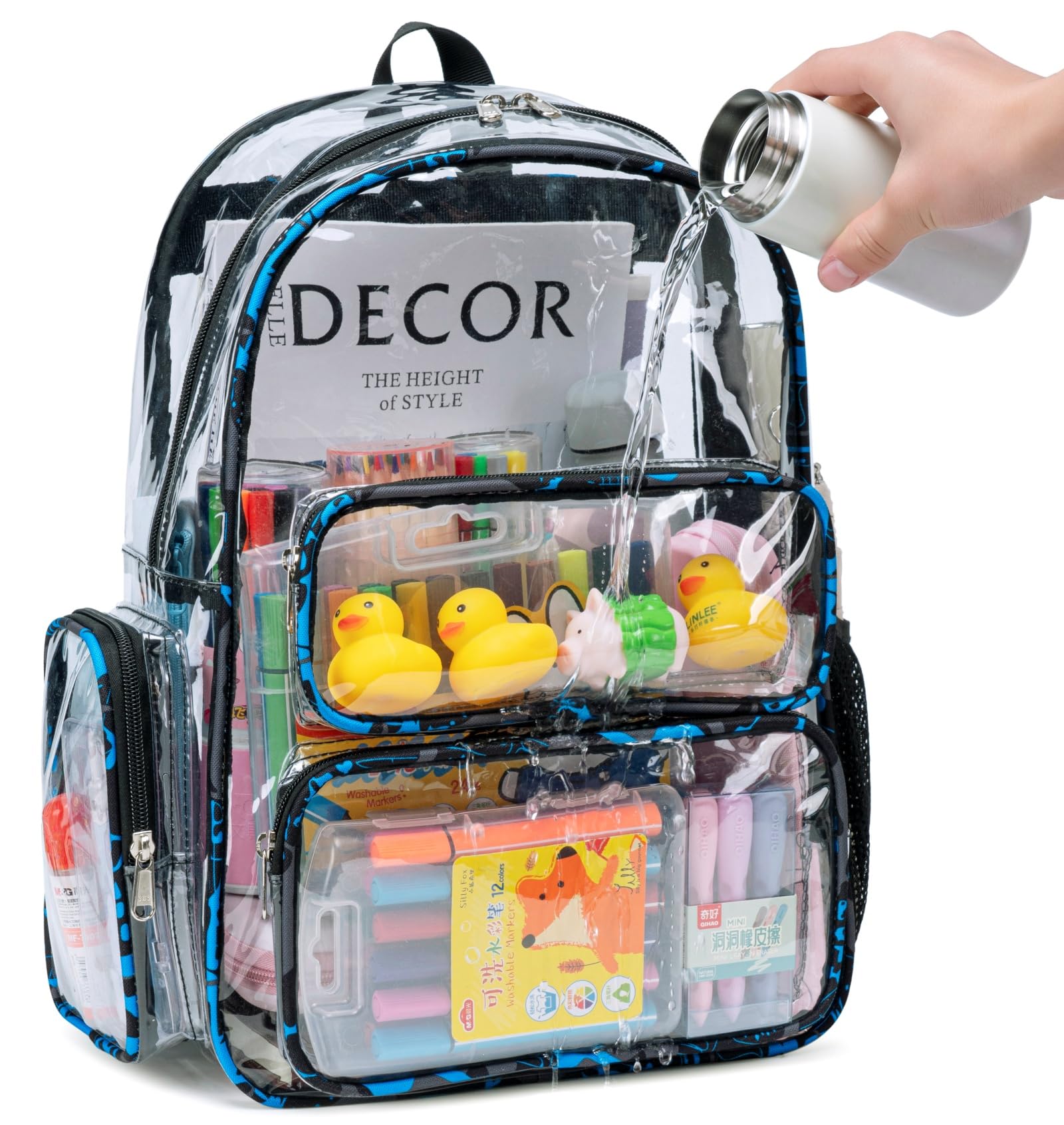 Foto 6 | Mochila Transparente Camtop Heavy Duty Para La Escuela - Venta Internacional.