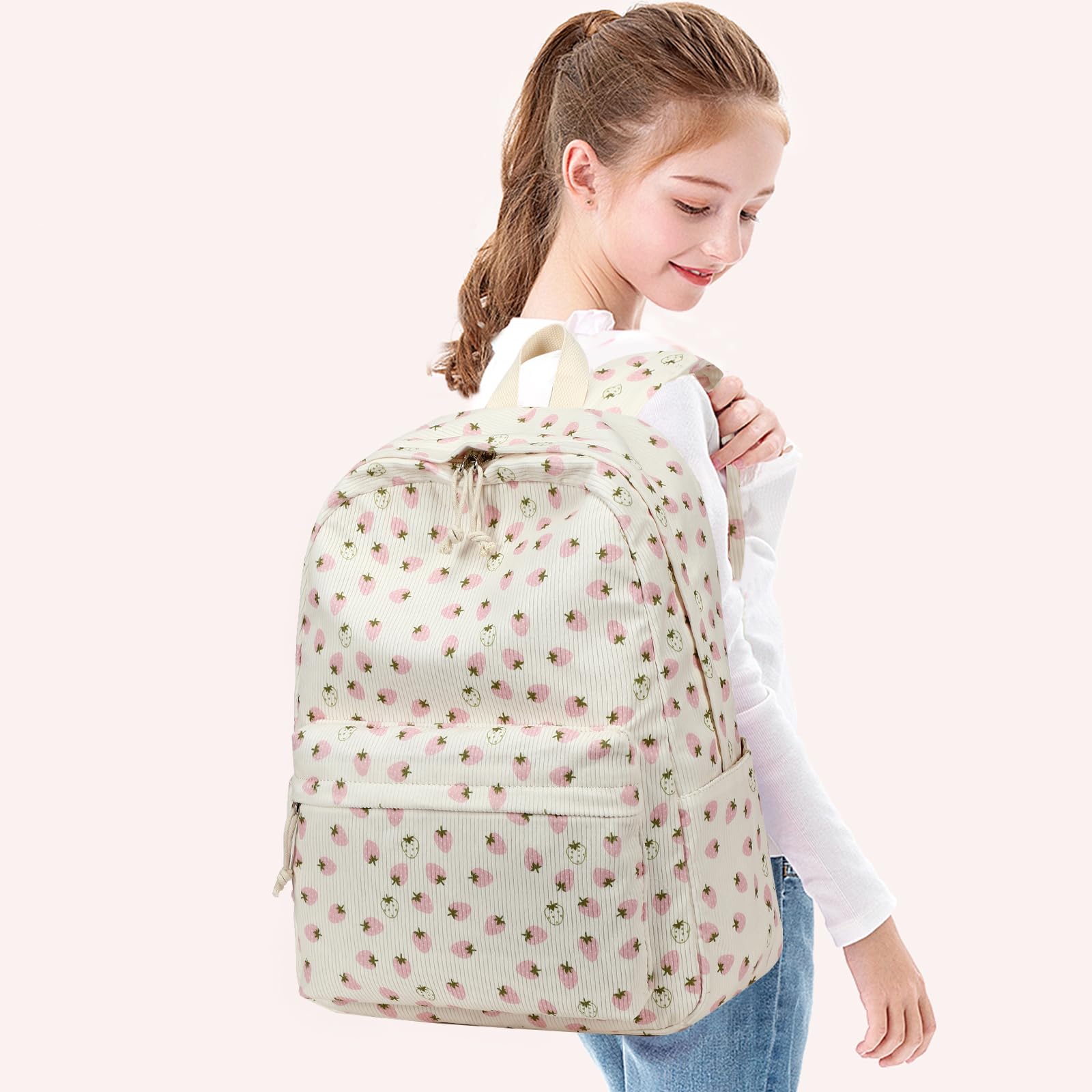 Foto 8 pulgar | Mochila Bluboon Para Niñas En Edad Escolar, Bolsa De Pana, 13 Pulgadas - Venta Internacional.