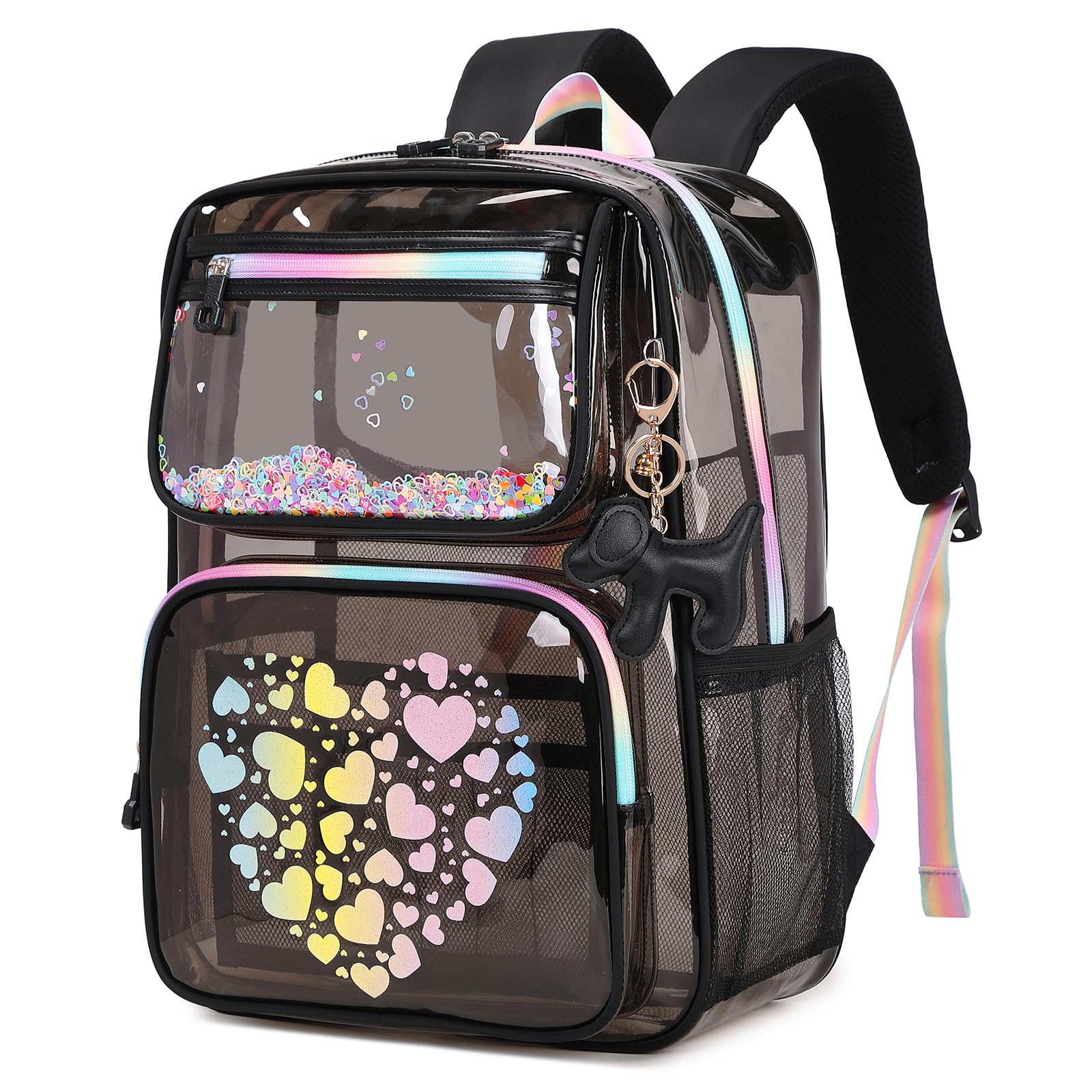 Foto 2 pulgar | Mochila Transparente Moonbaby Lovely Para Niñas En Edad Escolar - Venta Internacional.