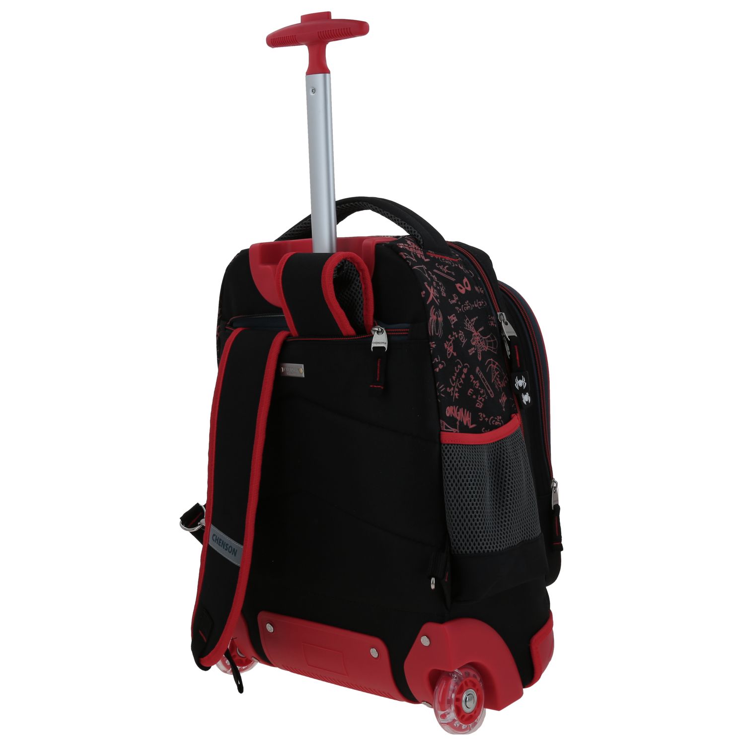 Foto 6 pulgar | Mochila Grande Con Ruedas Y Luces Led Chenson Miles Morales Marvel Dotte Mm70288-3