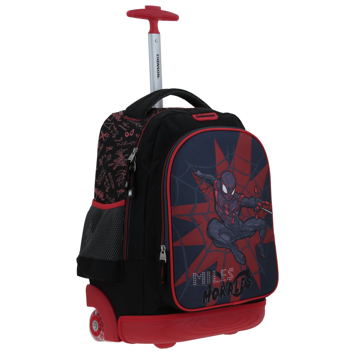 Foto 7 pulgar | Mochila Grande Con Ruedas Y Luces Led Chenson Miles Morales Marvel Dotte Mm70288-3