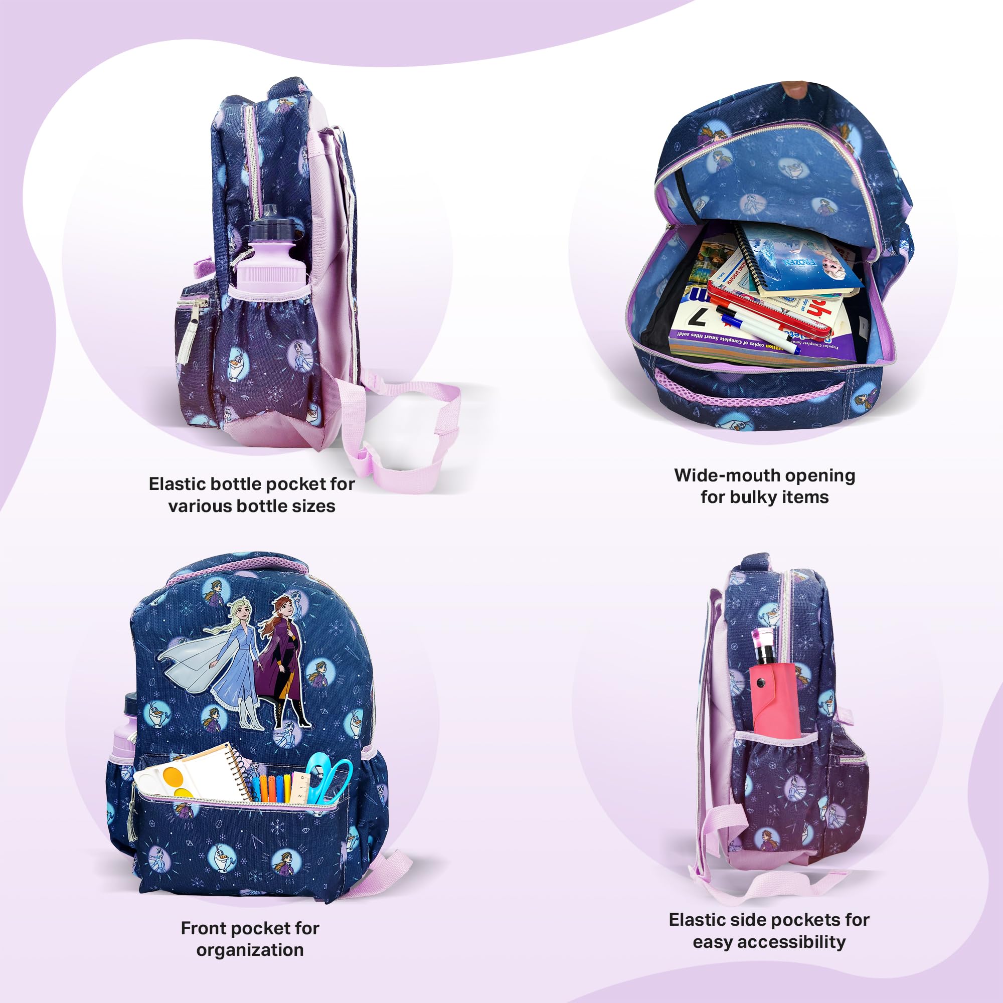 Foto 4 pulgar | Mochila Fast Forward Disney Frozen 16 Pulgadas para Niñas - Venta Internacional