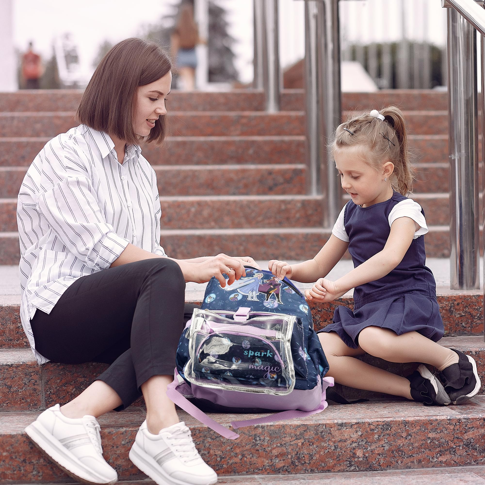 Foto 6 | Mochila Fast Forward Disney Frozen 16 Pulgadas para Niñas - Venta Internacional
