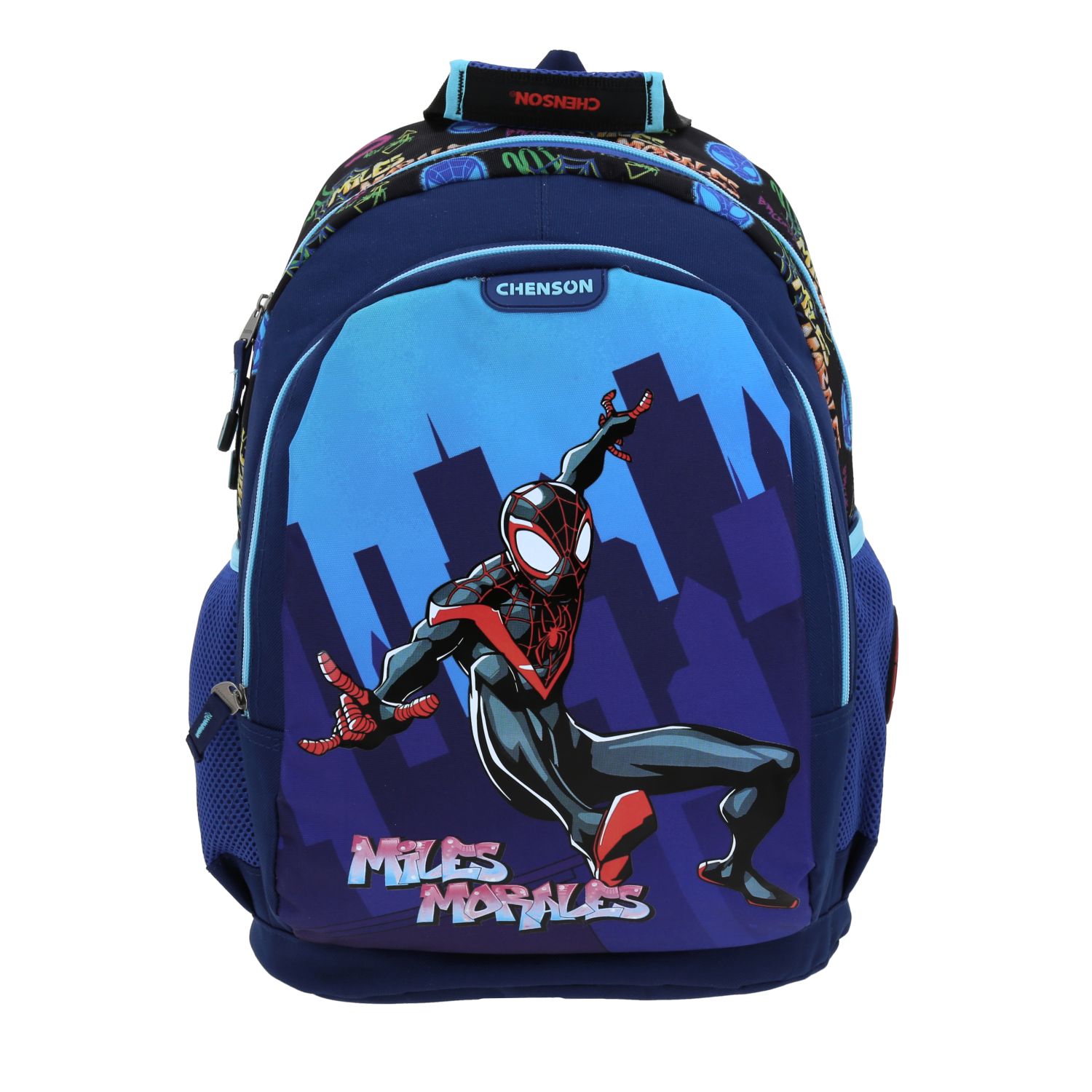 Mochila Escolar Grande Chenson Miles Morales Marvel Trector Mm70672-9