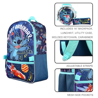 Foto 6 | Set de Mochilas Bioworld Lilo & Stitch 5 Piezas - Venta Internacional