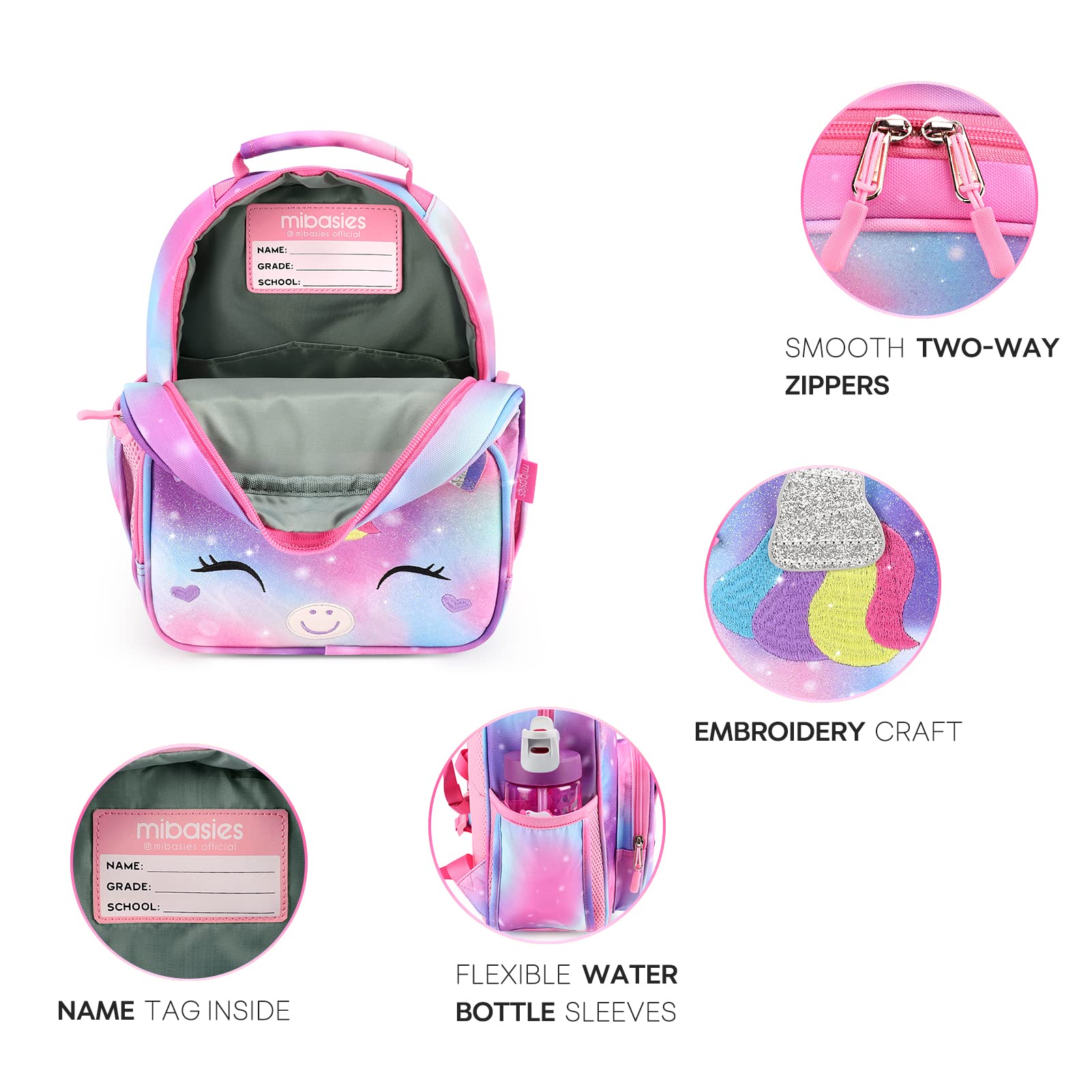 Foto 7 pulgar | Mochila Mibasies para Niñas de 2 a 4 Años 7 L - Venta Internacional