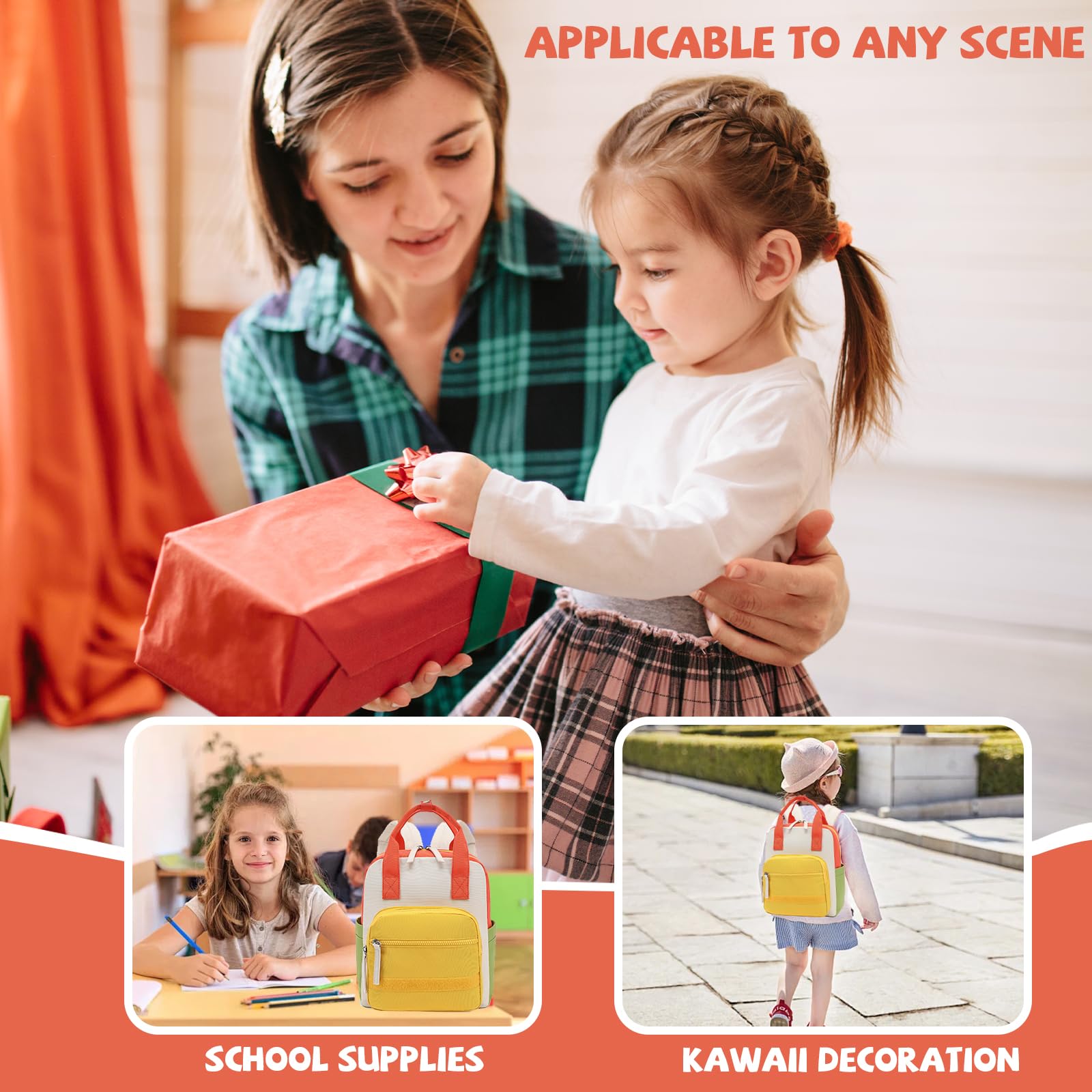 Foto 5 pulgar | Mochila Camtop Kids Para Niños En Edad Escolar Y Niñas De 2 A 5 Años, Color Beige - Venta Internacional.