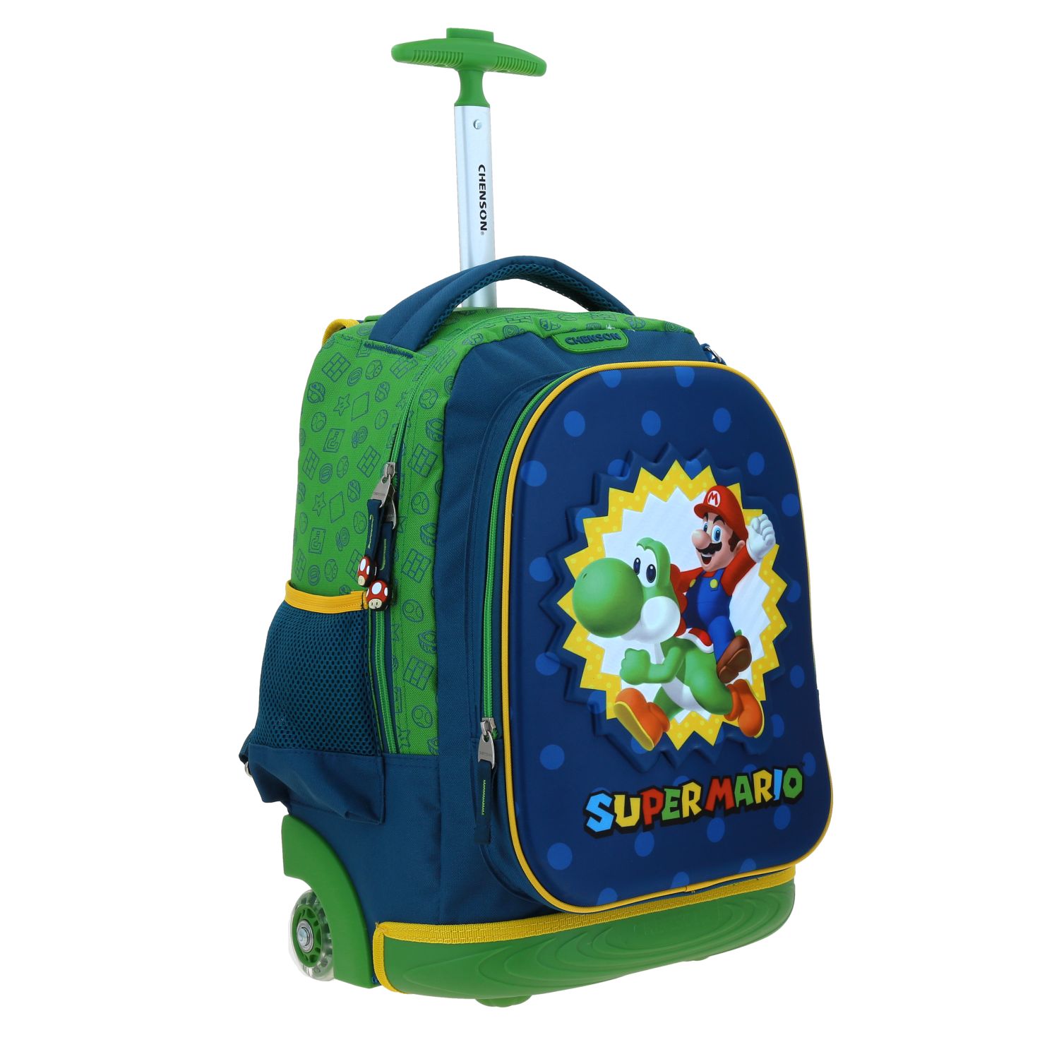 Foto 6 | Mochila Grande Ruedas Chenson Mario Bros Yoshi Sploshi