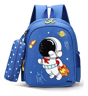 Foto 1 | Mochila Impermeable Belug Diseño Astronauta En Tela De Nailon, Azul