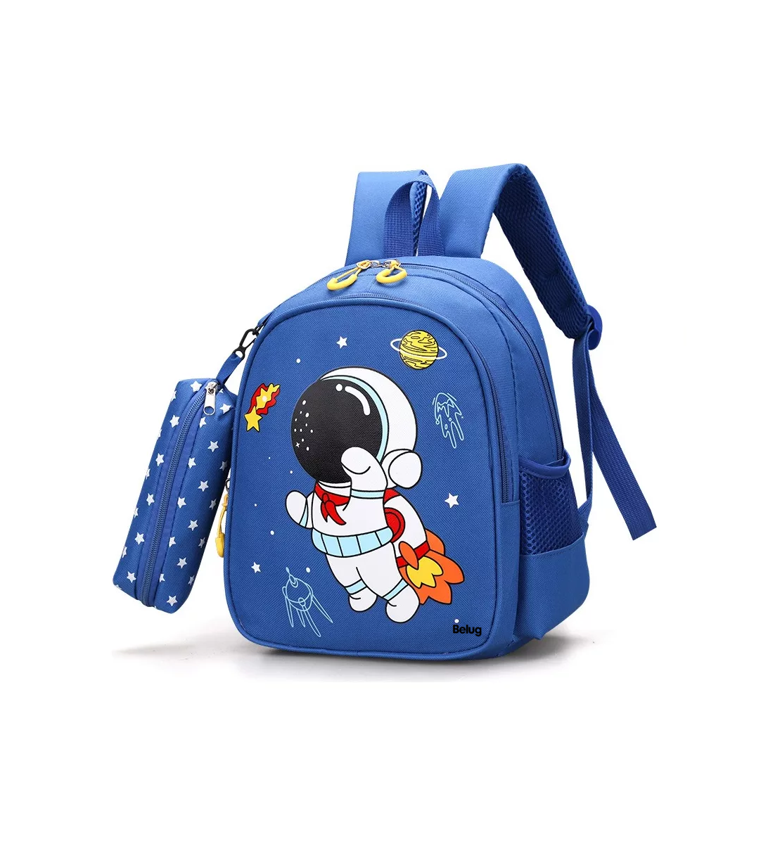 Foto 3 pulgar | Mochila Impermeable Belug Diseño Astronauta En Tela De Nailon, Azul