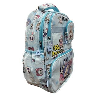 Foto 2 | Mochila Escolar Color Azul De Labubu Es Práctica Y Espaciosa