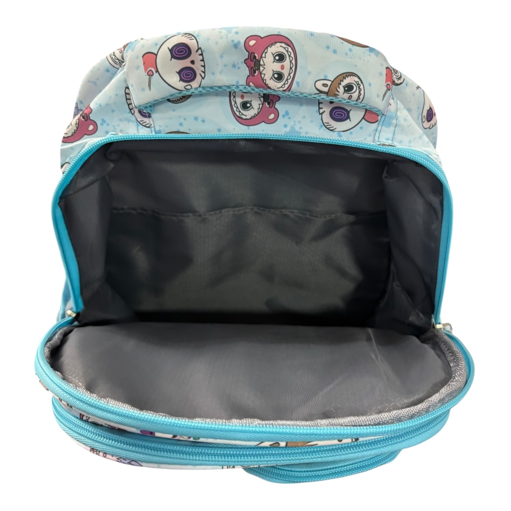 Foto 3 | Mochila Escolar Color Azul De Labubu Es Práctica Y Espaciosa