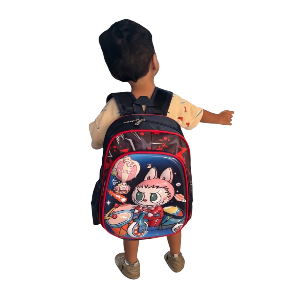 Foto 5 | Mochila Escolar Infantil Color Azul Marino De Labubu