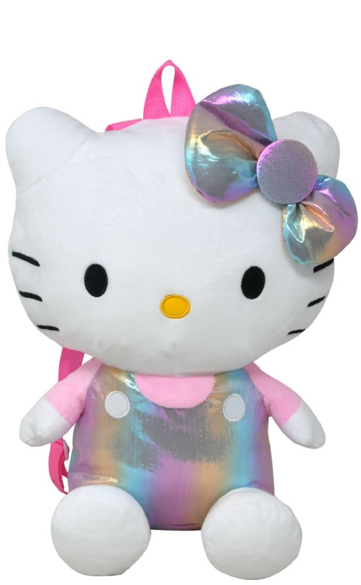 Mochila De Felpa Fast Forward Hello Kitty Rosa Brillante De 14 Pulgadas - Venta Internacional.