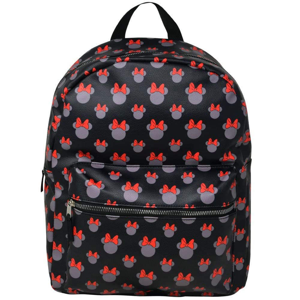 Mochila Disney Minnie Mouse De Piel Sintética Deluxe 16 - Venta Internacional.