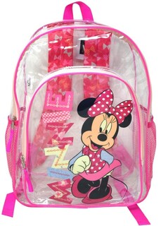 Foto 1 | Mochila Disney Minnie Mouse Transparente 16 Para Niños Mayores De 3 Años - Venta Internacional.